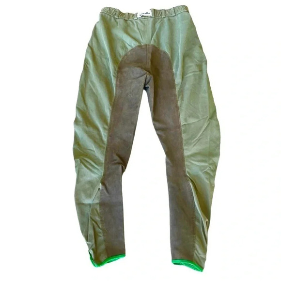 Cavallo Riding Breeches Women’s size 32 Army green & Brown Equestrian pants - Picture 2 of 16